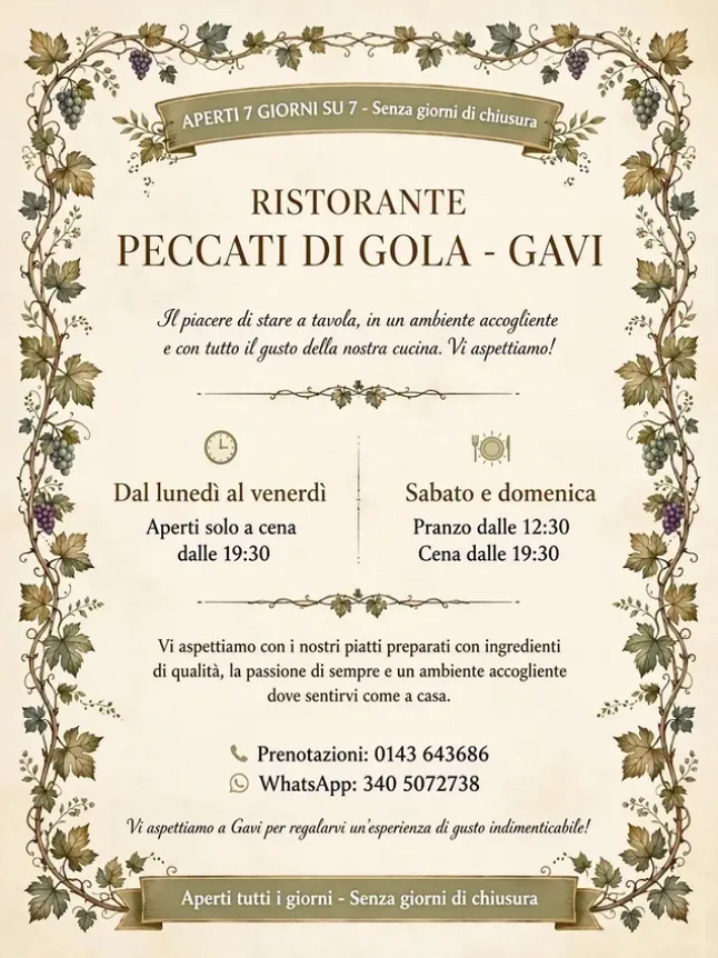 orari di apertura