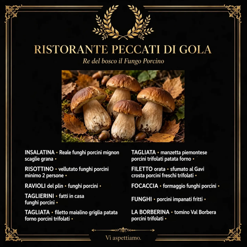 re del bosco il fungo porcino